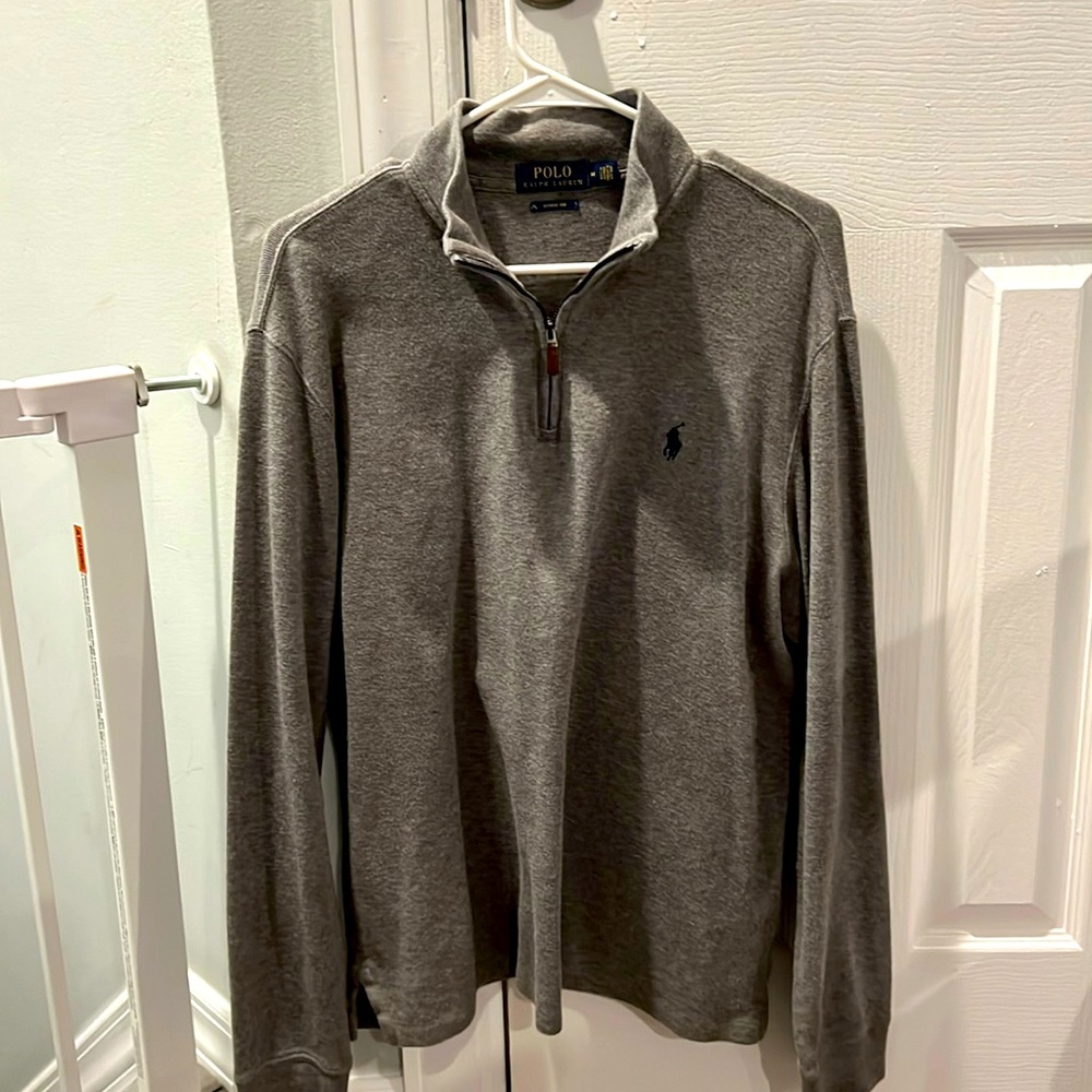 Polo Ralph Lauren men’s medium 1/4 zip gray